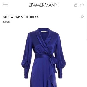 Zimmermann silk wrap midi dress ✨
